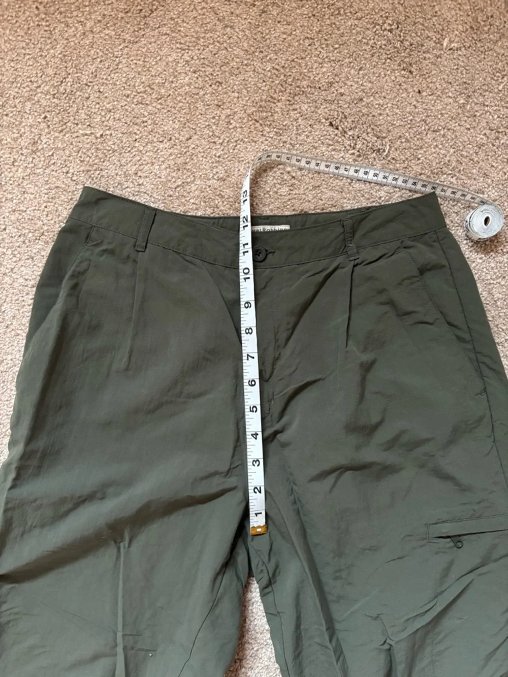 Olive Green Utility Cargo Pants - Picture 6 of 7